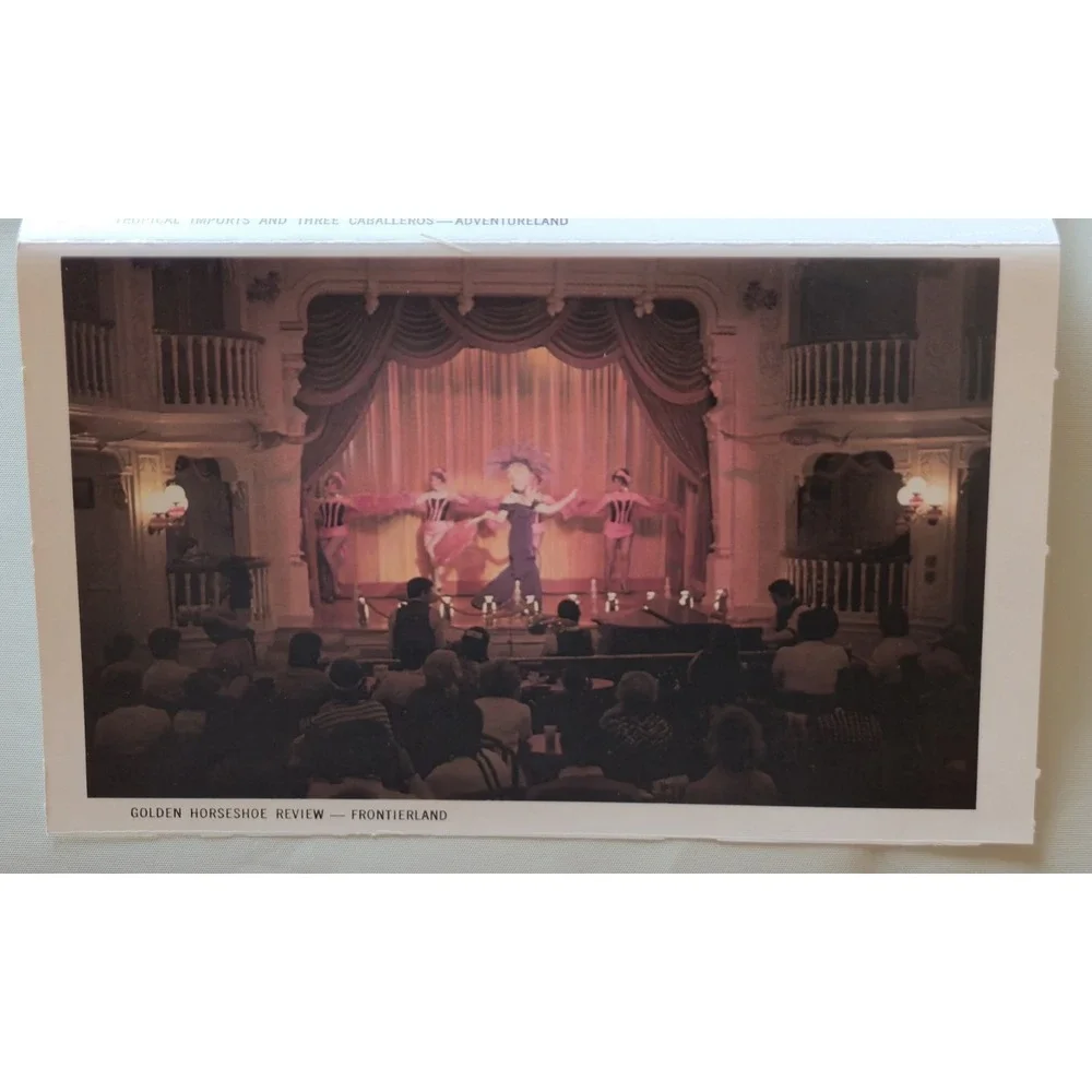Vintage Disneyland 26 Scenes Postcard Booklet Walt Disney America Sings Souvenir